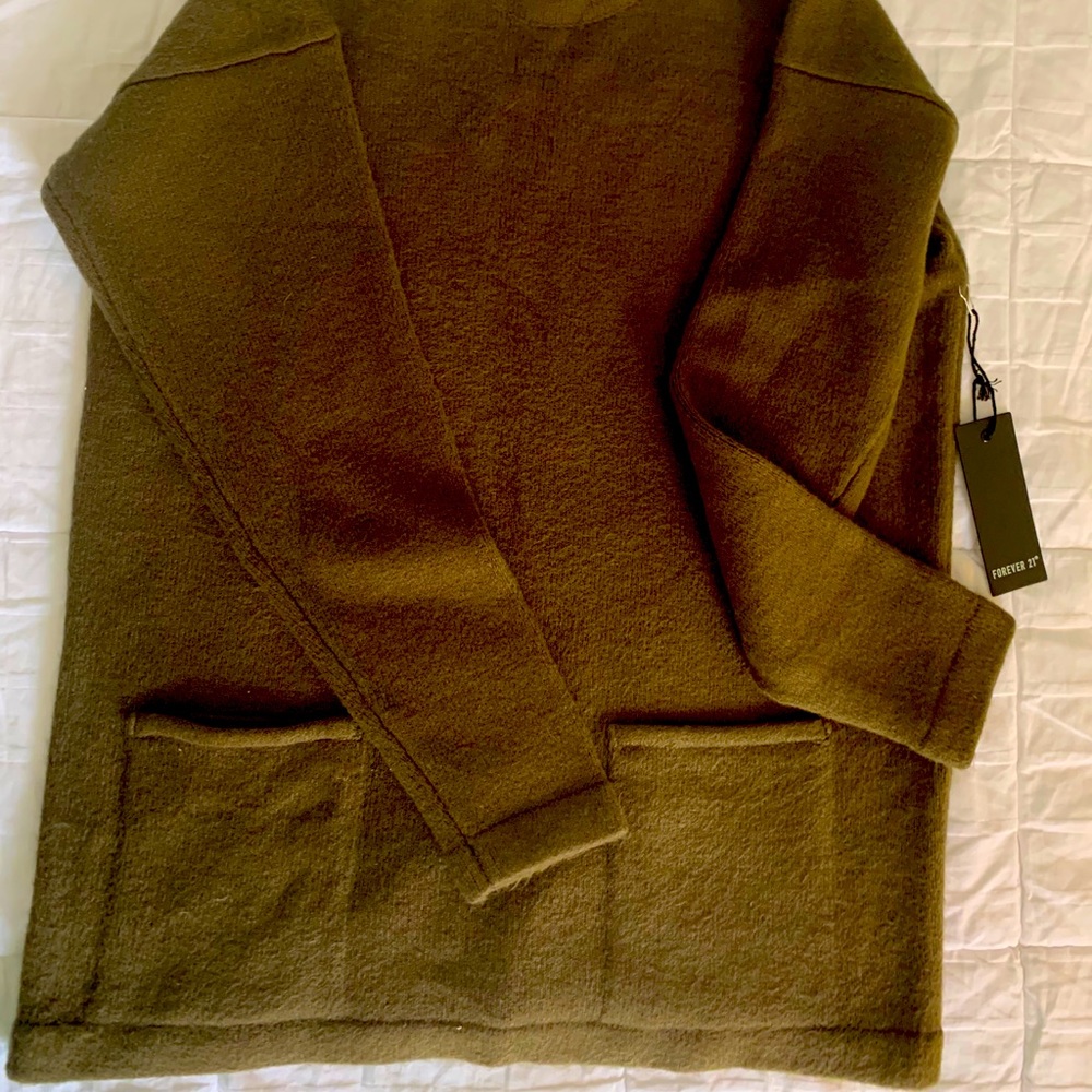 Forever twenty one two pocket sweater